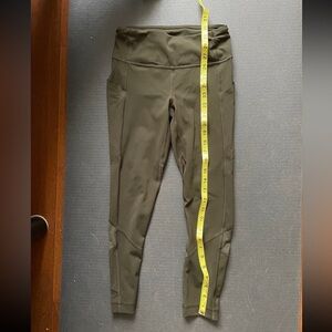 Olive green lululemon leggings size 2